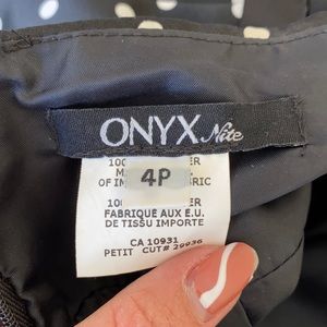 Onyx Petite polka dot dress